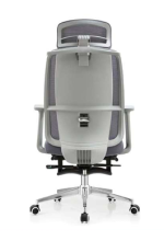 ⁦كرسى مدير ظهر عالي شبك - DW 801 A - Grey - فرييم رمادي - يدات متحركة - نجمة معدن⁩ - الصورة ⁦2⁩