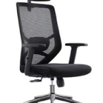كرسى مدير ظهر عالي شبك - موديل DW 409 A - Black - يدات متحركة - نجمة معدن