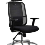 كرسى مدير ظهر عالي شبك - DW 801 A - Grey - فرييم رمادي - يدات متحركة - نجمة معدن