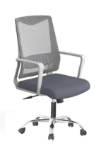 كرسى موظف شبك - DW 611 B Grey - يدات ثابتة - نجمة معدن
