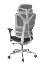 ⁦كرسى مدير ظهر عالي شبك - موديل DW 414 A - Grey - يدات متحركة - نجمة معدن⁩ - الصورة ⁦3⁩