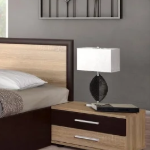 ⁦غرفة نوم Bedroom -19 مكونة من 4 قطع - سرير خشب + دولاب + 2 كمود⁩ - الصورة ⁦4⁩