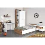 ⁦غرفة نوم Bedroom -13مكونة من 4 قطع - سرير خشب + دولاب + كمود + مكتب⁩ - الصورة ⁦4⁩