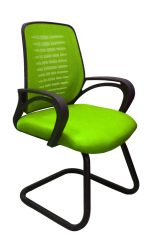 ⁦كرسى انتظار شبك - موديل DW 404 C - يدات ثابتة - يستند على قاعدة معدن حرف سي⁩ - الصورة ⁦2⁩