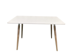 ⁦ترابيزة طعام / كافيتريا -  D-Table 140 * 80 cm - تستند على 4 أرجل خشب زان - بدون الكراسي⁩ - الصورة ⁦3⁩