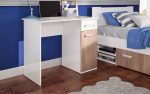⁦غرفة نوم Bedroom -20 مكونة من 4 قطع - سرير خشب + دولاب + وحدة ارفف + مكتب⁩ - الصورة ⁦4⁩