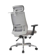 كرسى مدير ظهر عالي شبك - DW 803 A - White - يدات متحركة - نجمة معدن