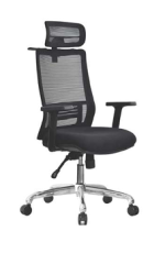 كرسى مدير ظهر عالي شبك - DW 803 A - Black - يدات متحركة - نجمة معدن