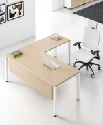 ⁦مكتب 160 سم موديل Metaly + Side مقاس 160 * 120 * 75 سم شامل سايد جانبي + وحدة ادراج⁩ - الصورة ⁦2⁩