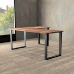 ⁦مكتب 140 سم موديل Metaly Plus 3#5 + Side مقاس 140 * 120 * 75 سم شامل سايد جانبي + وحدة ادراج⁩ - الصورة ⁦4⁩