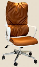 كرسى مدير ظهر عالي موديل Euro Fonix Leather - AM - يدات ثابتة - نجمة معدن