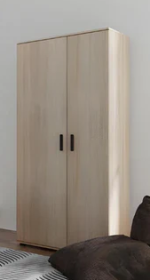 ⁦غرفة نوم Bedroom -23 مكونة من 3 قطع - سرير خشب + دولاب + كمود⁩ - الصورة ⁦4⁩