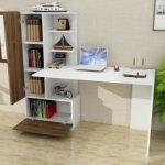 ⁦مكتب مقاس 120 * 50 * 140 سم شامل مكتبة⁩ - الصورة ⁦3⁩