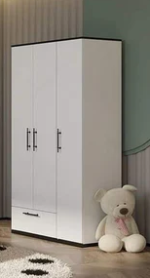 ⁦غرفة نوم Bedroom -25 مكونة من 3 قطع - سرير خشب + دولاب + مكتب⁩ - الصورة ⁦4⁩