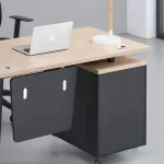 ⁦مكتب 120 سم موديل ريتش 05 مقاس 120 * 60 * 75 سم - يستند على وحدة ادراج ثابتة⁩ - الصورة ⁦2⁩
