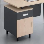 ⁦مكتب 120 سم موديل ريتش 05 مقاس 120 * 60 * 75 سم - يستند على وحدة ادراج ثابتة⁩ - الصورة ⁦3⁩