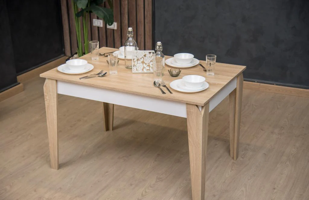 HA-DT-2_f0c79412-1a77-4e56-a328-45c46a35e028 ترابيزة طعام / كافيتريا - D-Table 120 * 80 cm - بدون الكراسي - الصورة 1
