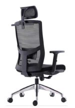 ⁦كرسى مدير  DW 802 A - Black ظهر عالي شبك - يدات متحركة - نجمة معدن⁩ - الصورة ⁦3⁩