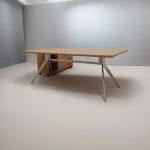 مكتب 180 سم موديل Stainless مقاس 180 * 160 * 75 سم شامل سايد جانبي بالادراج