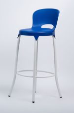 ⁦كرسى هاي تشير - موديل Euro Polo High - بدون يدات - يستند على 4 ارجل معدن - دهانات الكتروستاتيك⁩ - الصورة ⁦4⁩
