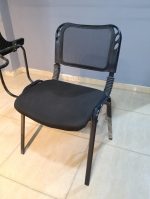 ⁦كرسى محاضرات شبك بمسند كتابة - موديل DW Mesh LEC. 4Leg - شامل يدات - يستند على قاعدة 4 ارجل دهان الكتروستاتيك⁩ - الصورة ⁦2⁩